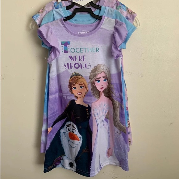 Frozen II nightgowns 3 pack 5T